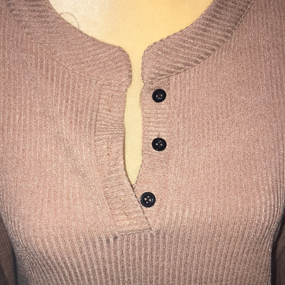 Ribbed Front Uni Pocket Sweater - Picture 3 of 6